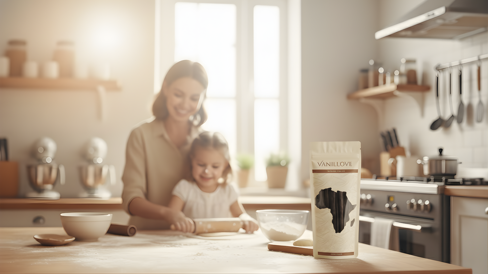 saszetka z wanilia na stole